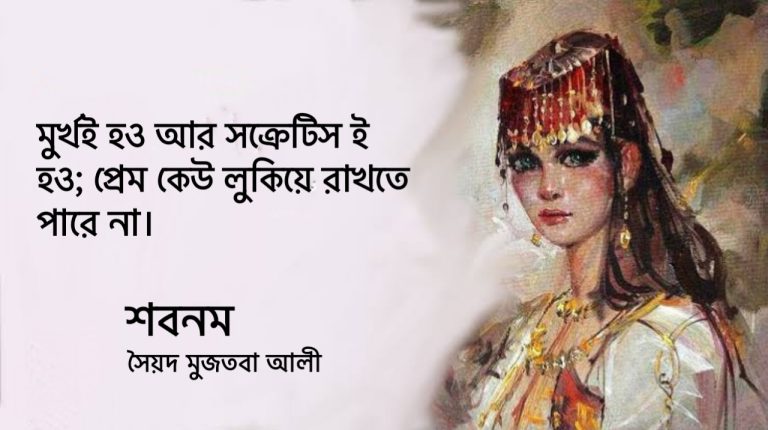 Read more about the article শবনম উপন্যাসের ৩০ টি বিখ্যাত উক্তি