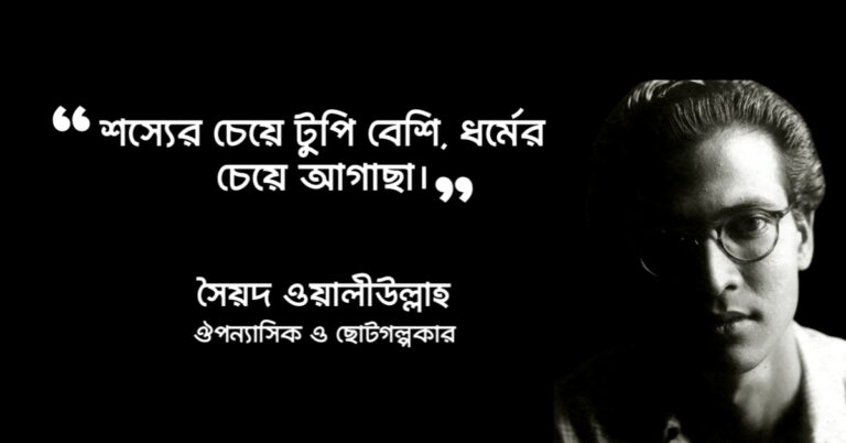 Read more about the article সৈয়দ ওয়ালীউল্লাহ উক্তি : ২৫ টি বিখ্যাত উক্তি